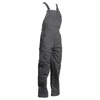 Lapco Gray 9oz. FR Insulated Bib Overalls